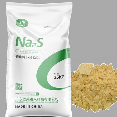 XiMi Sodium Sulfide Na2S 60% Min Content Sodium Sulphide Yellow Flakes For Leather